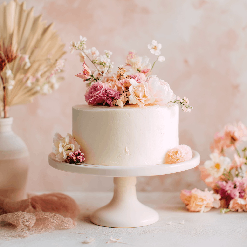 Decorated artisan cake